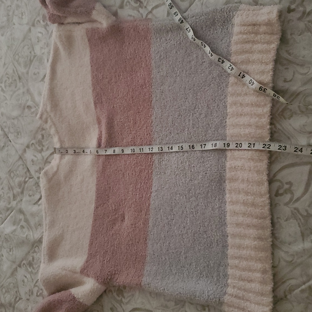 Altar'd State Pink Gray Colorblock Women's Sweater Size M - Picture 8 of 9
